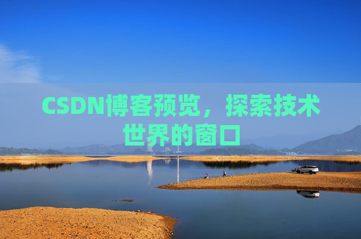 CSDN博客预览,探索技术世界的窗口